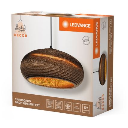 Ledvance - Luster na lanku DECOR CARDBOARD 1xE27/15W/230V pr. 40 cm