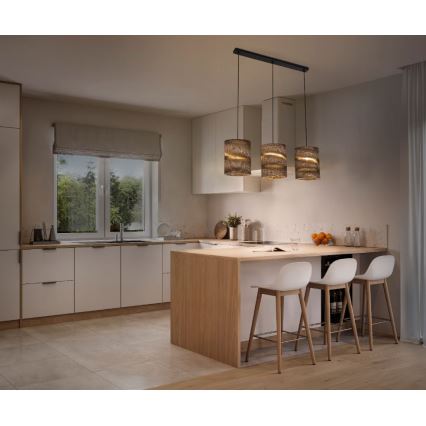 Ledvance - Luster na lanku DECOR CARDBOARD 3xE27/15W/230V