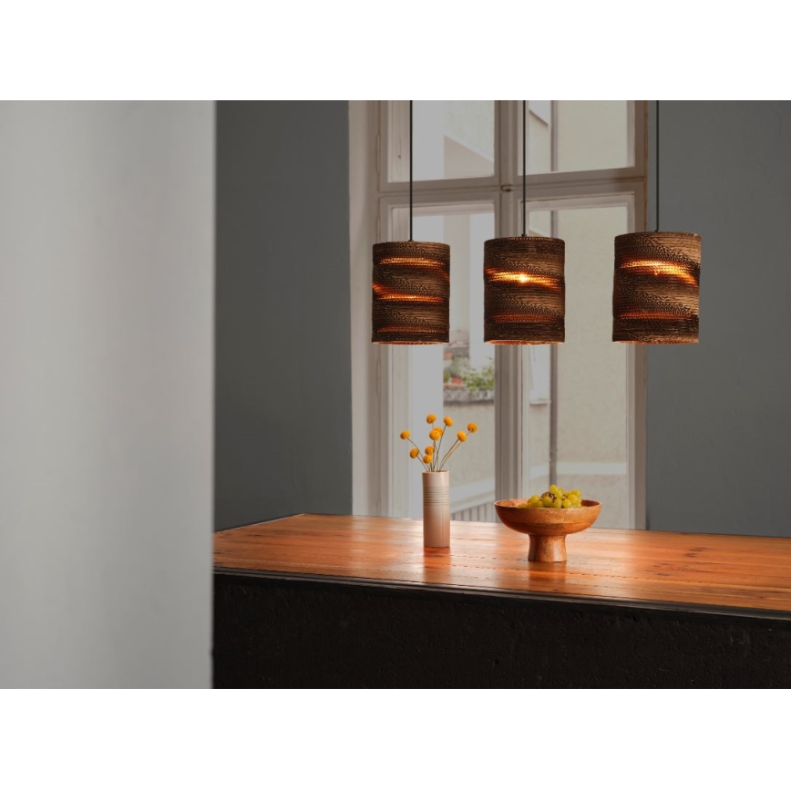 Ledvance - Luster na lanku DECOR CARDBOARD 3xE27/15W/230V