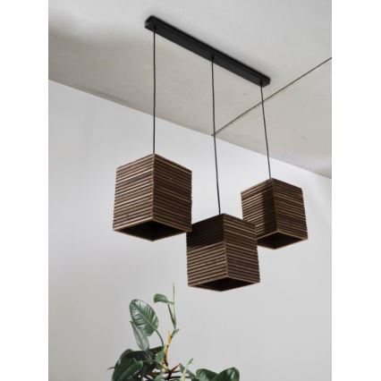 Ledvance - Luster na lanku DECOR CARDBOARD 3xE27/15W/230V