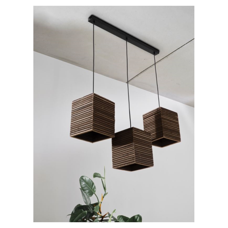 Ledvance - Luster na lanku DECOR CARDBOARD 3xE27/15W/230V