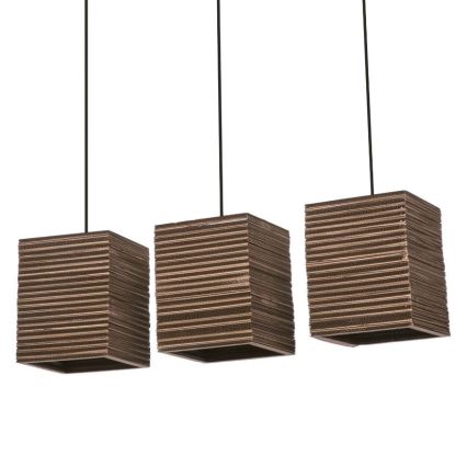Ledvance - Luster na lanku DECOR CARDBOARD 3xE27/15W/230V