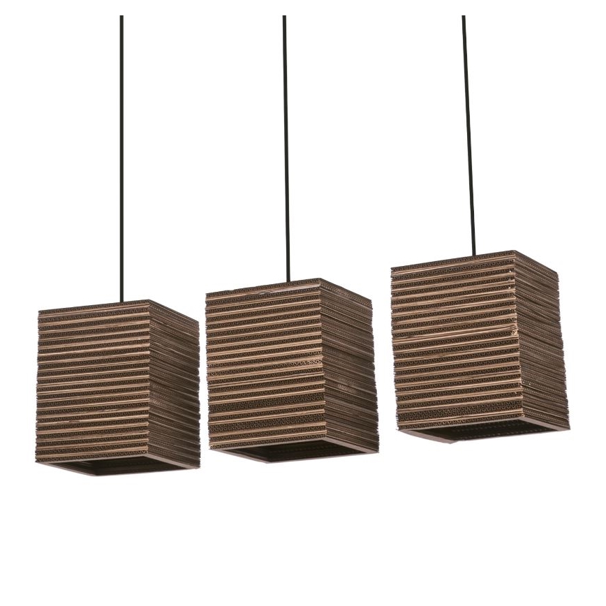 Ledvance - Luster na lanku DECOR CARDBOARD 3xE27/15W/230V