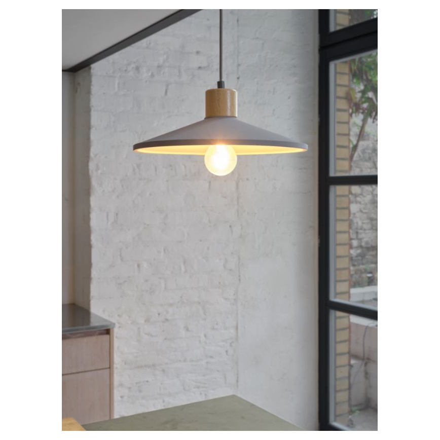 Ledvance - Luster na lanku DECOR CONCRETE 1xE27/15W/230V pr. 32 cm betón šedá