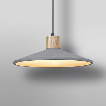 Ledvance - Luster na lanku DECOR CONCRETE 1xE27/15W/230V pr. 32 cm betón šedá