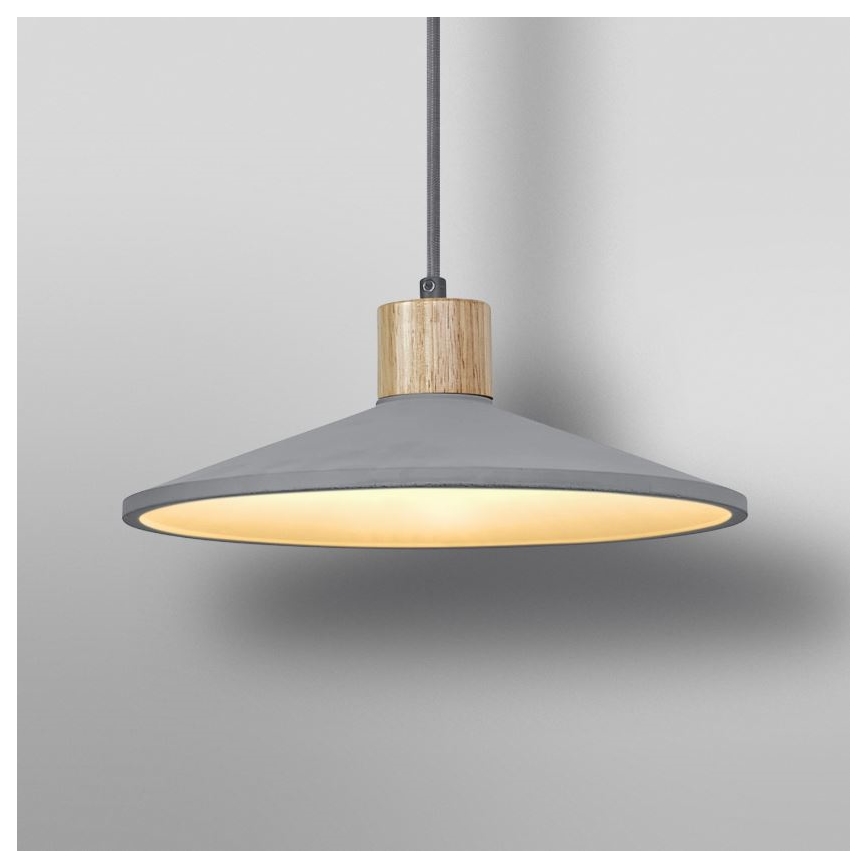Ledvance - Luster na lanku DECOR CONCRETE 1xE27/15W/230V pr. 32 cm betón šedá
