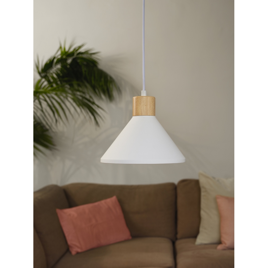 Ledvance - Luster na lanku DECOR PLASTER 1xE27/25W/230V pr. 22 cm sadra biela