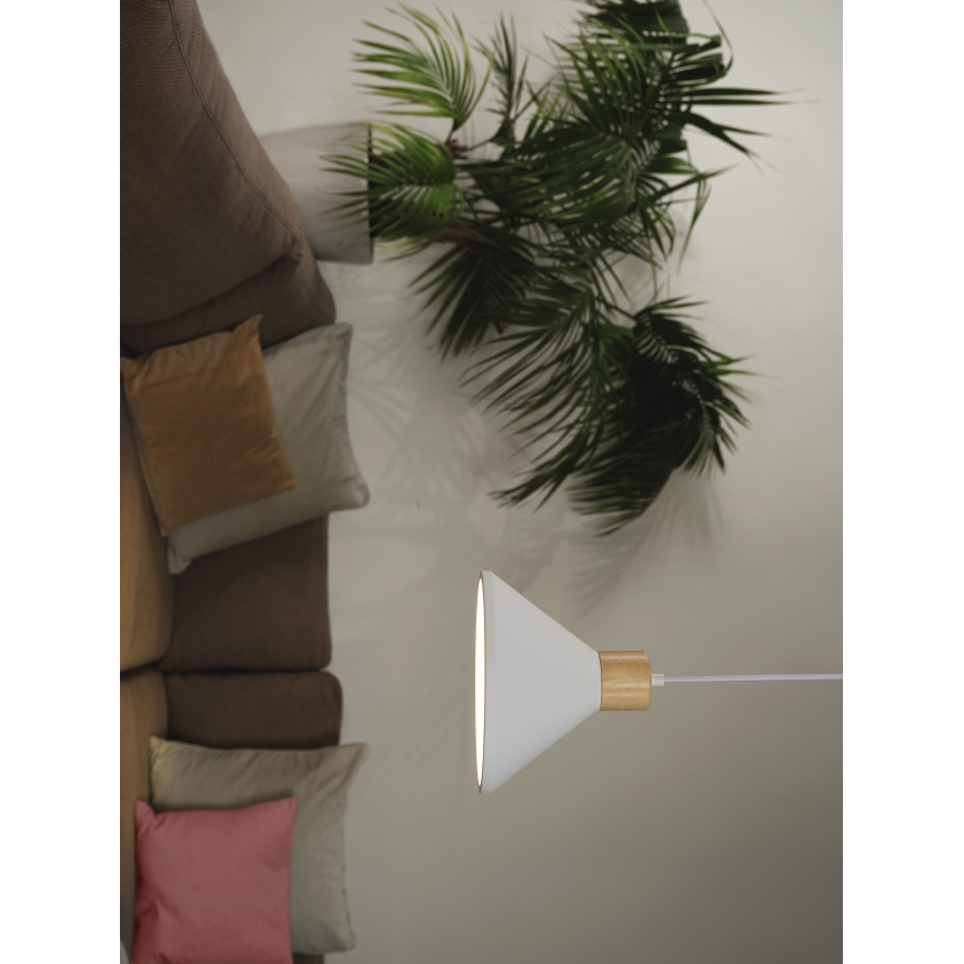 Ledvance - Luster na lanku DECOR PLASTER 1xE27/25W/230V pr. 22 cm sadra biela