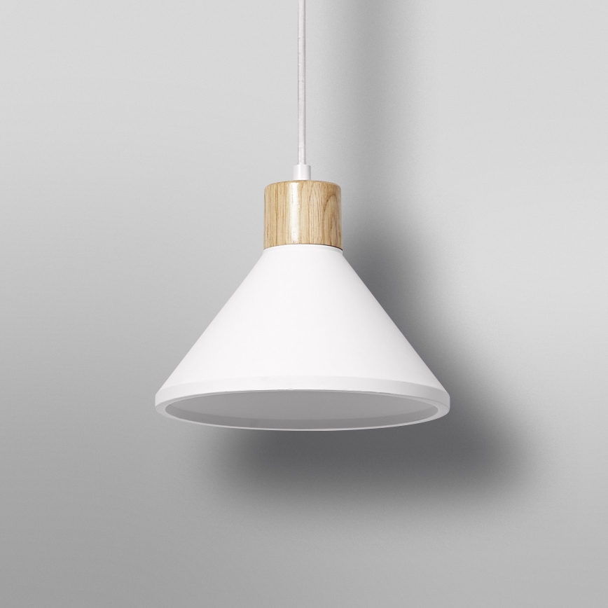 Ledvance - Luster na lanku DECOR PLASTER 1xE27/25W/230V pr. 22 cm sadra biela