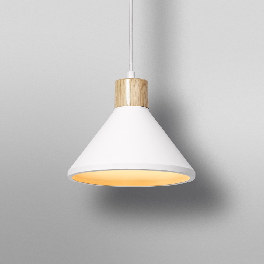 Ledvance - Luster na lanku DECOR PLASTER 1xE27/25W/230V pr. 22 cm sadra biela