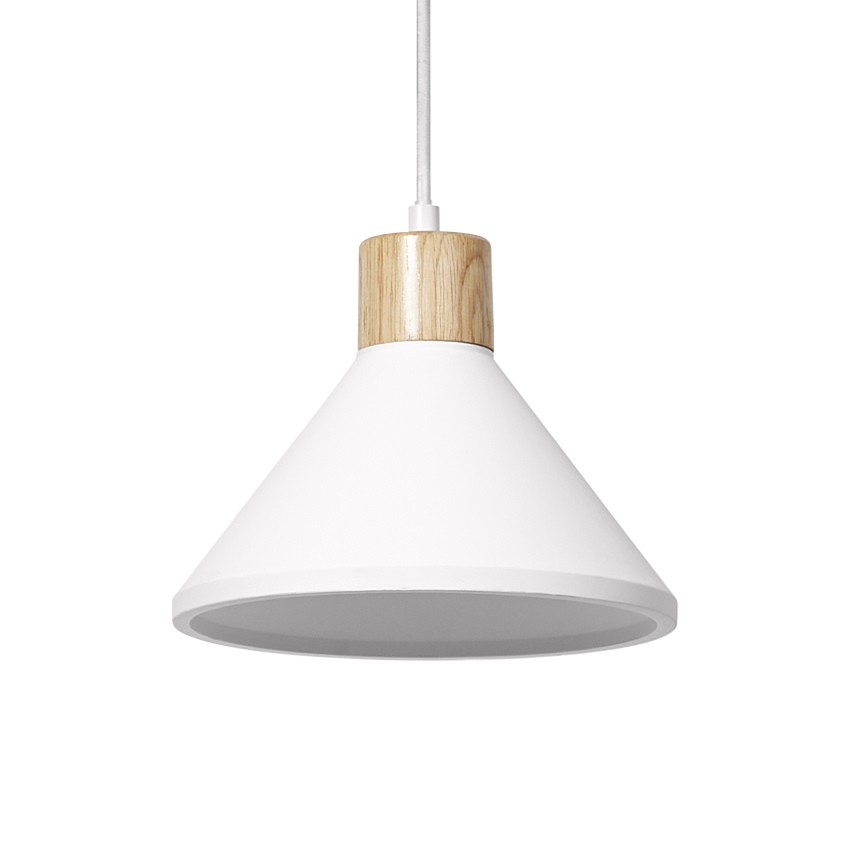 Ledvance - Luster na lanku DECOR PLASTER 1xE27/25W/230V pr. 22 cm sadra biela