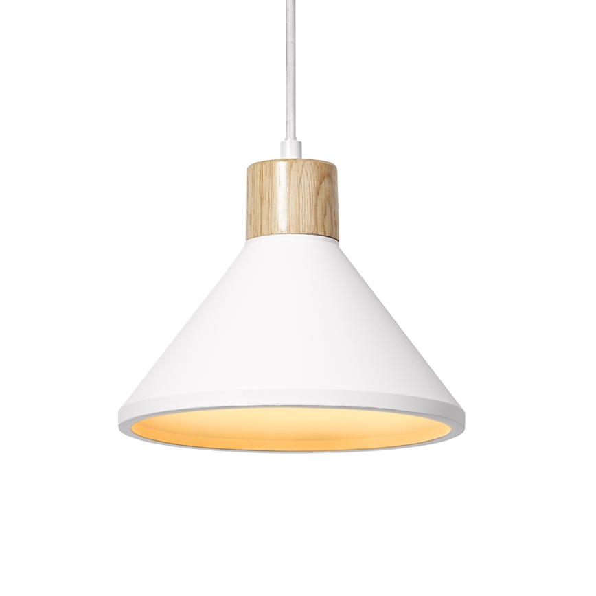 Ledvance - Luster na lanku DECOR PLASTER 1xE27/25W/230V pr. 22 cm sadra biela