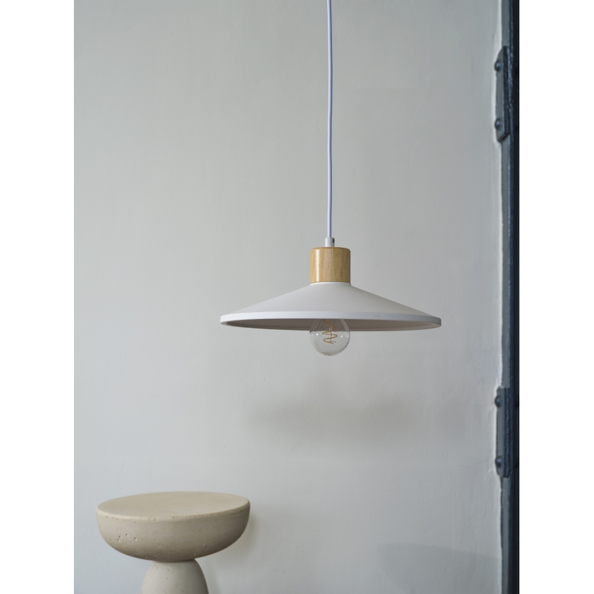 Ledvance - Luster na lanku DECOR PLASTER 1xE27/25W/230V pr. 32 cm sadra biela