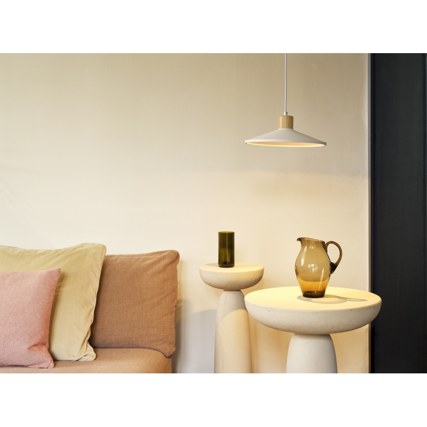 Ledvance - Luster na lanku DECOR PLASTER 1xE27/25W/230V pr. 32 cm sadra biela