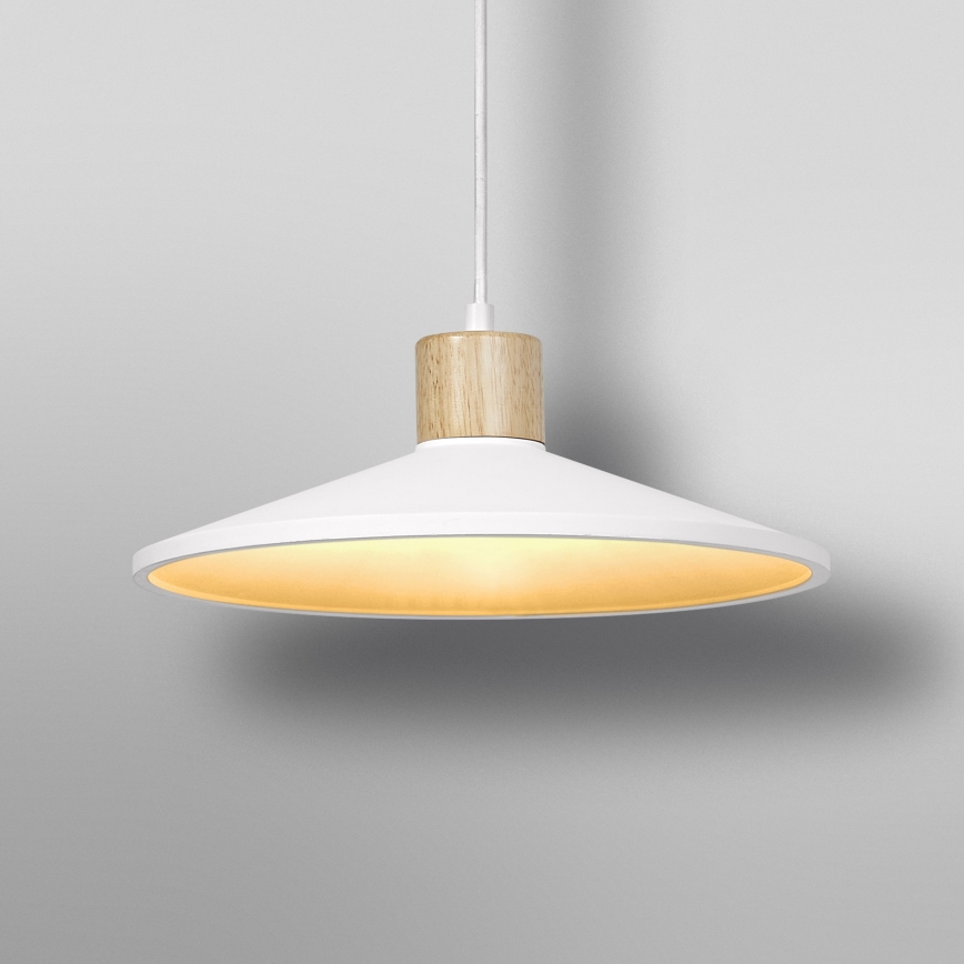 Ledvance - Luster na lanku DECOR PLASTER 1xE27/25W/230V pr. 32 cm sadra biela