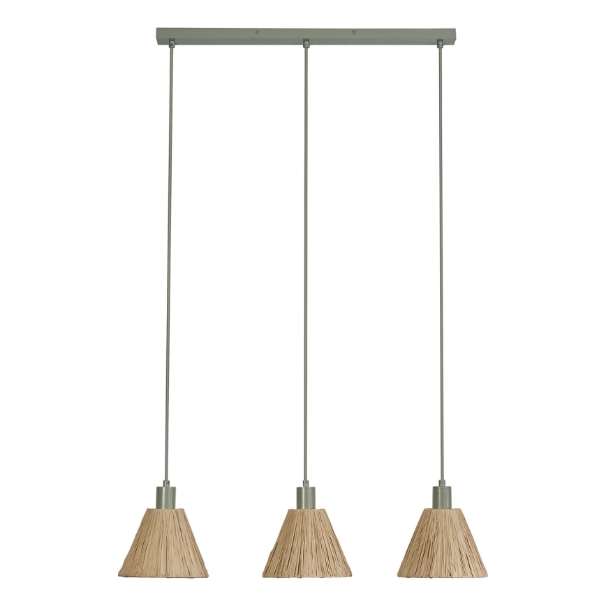 Ledvance - Luster na lanku DECOR RAFFIA 3xE27/15W/230V rafia