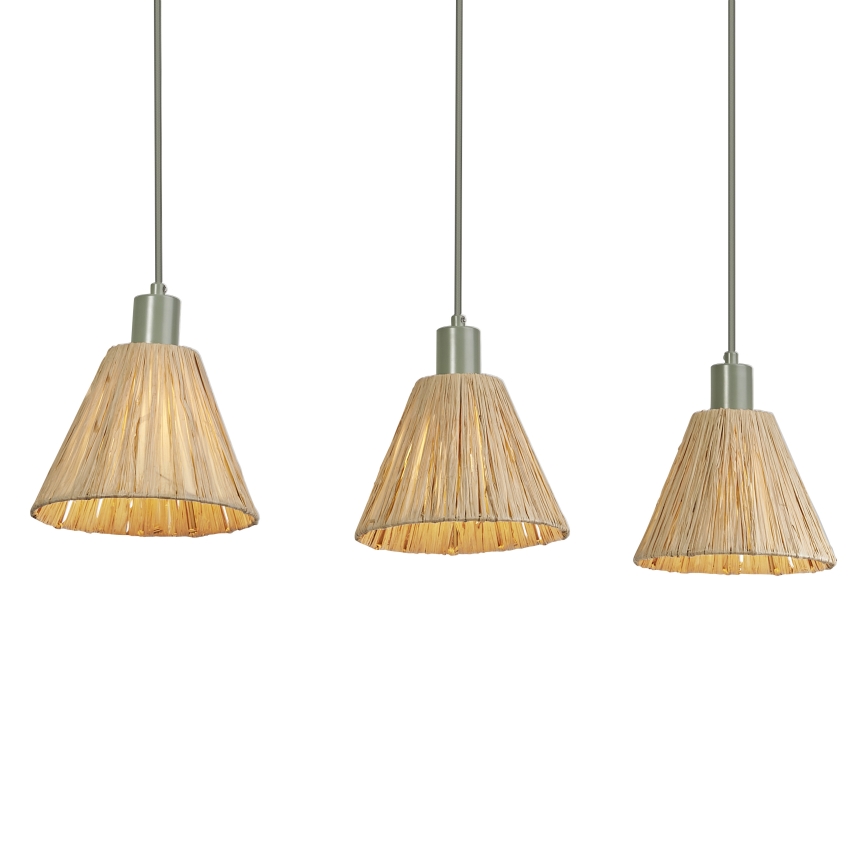 Ledvance - Luster na lanku DECOR RAFFIA 3xE27/15W/230V rafia