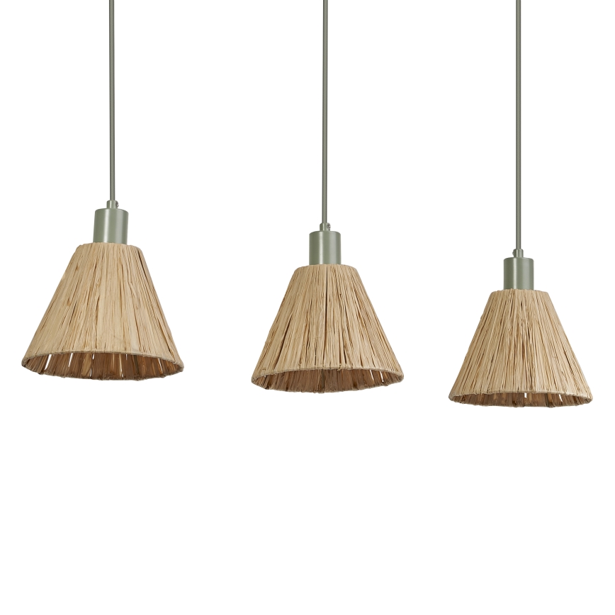 Ledvance - Luster na lanku DECOR RAFFIA 3xE27/15W/230V rafia