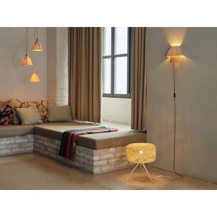 Ledvance - Luster na lanku DECOR RAFFIA 3xE27/15W/230V rafia