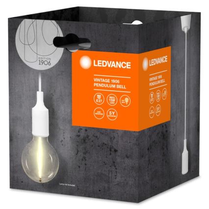 Ledvance - Luster na lanku PENDULUM BELL 1xE27/15W/230V biela