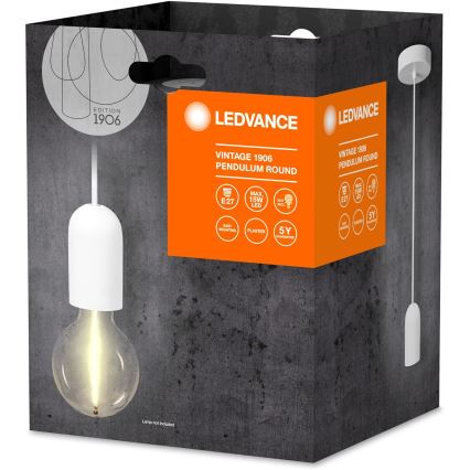 Ledvance - Luster na lanku PENDULUM ROUND 1xE27/15W/230V biela