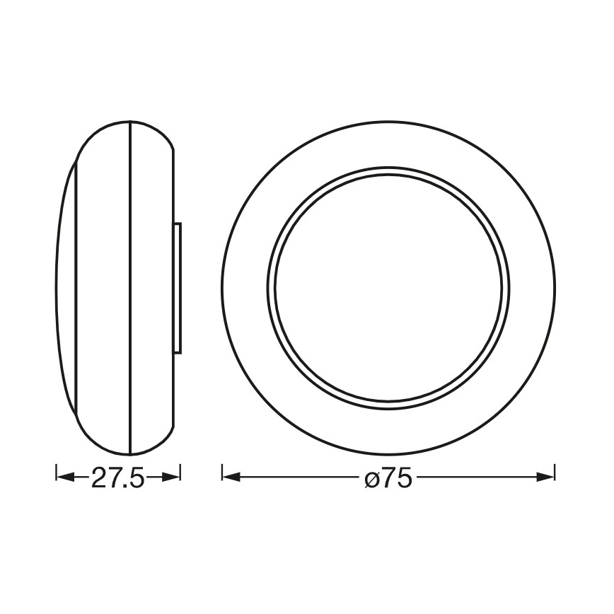 Ledvance - SADA 3x LED RGB Dotykové orientačné svietidlo DOT-IT LED/0,2W/4,5V + diaľkové ovládanie
