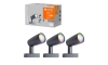 Ledvance - SADA 3x LED RGBW Vonkajšia lampa SMART+ SPOT 3xLED/4,5W/230V IP65 Wi-Fi