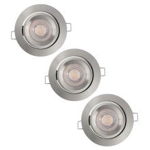 Ledvance - SADA 3x LED Stmievateľné podhľadové svietidlo SIMPLE 3xLED/5W/230V