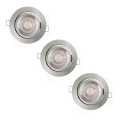 Ledvance - SADA 3× LED stmievateľných podhľadových svietidiel SIMPLE LED/4,9W/230V