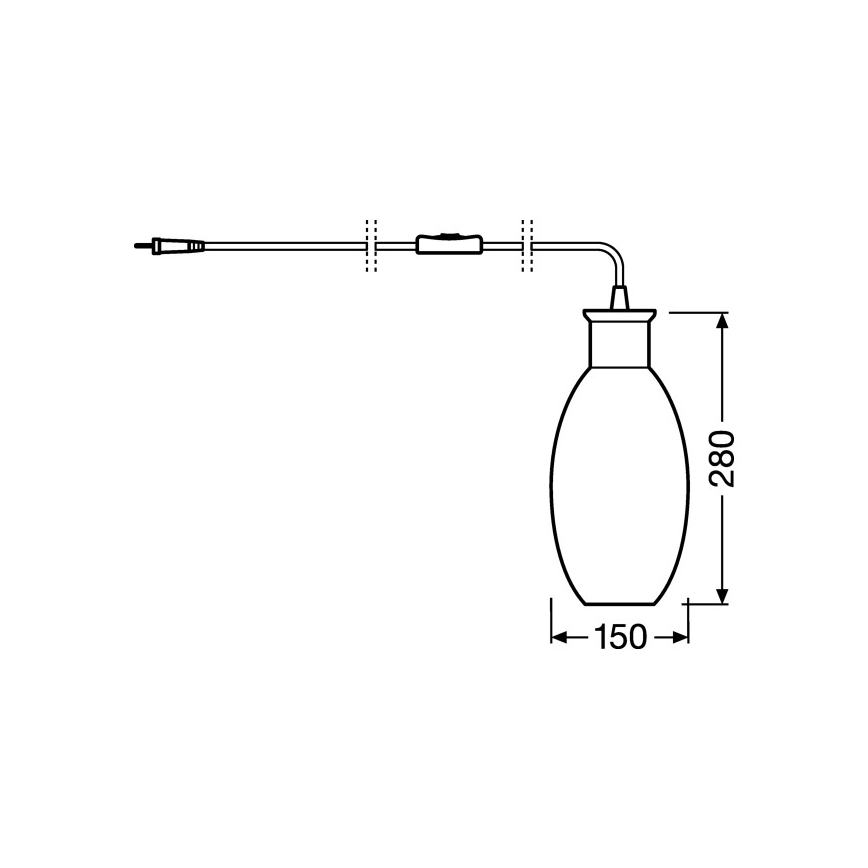 Ledvance - Stolná lampa GRAPE 1xE27/40W/230V