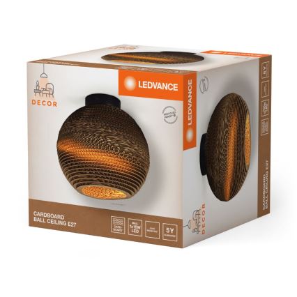 Ledvance - Stropné svietidlo DECOR CARDBOARD 1xE27/15W/230V pr. 26 cm