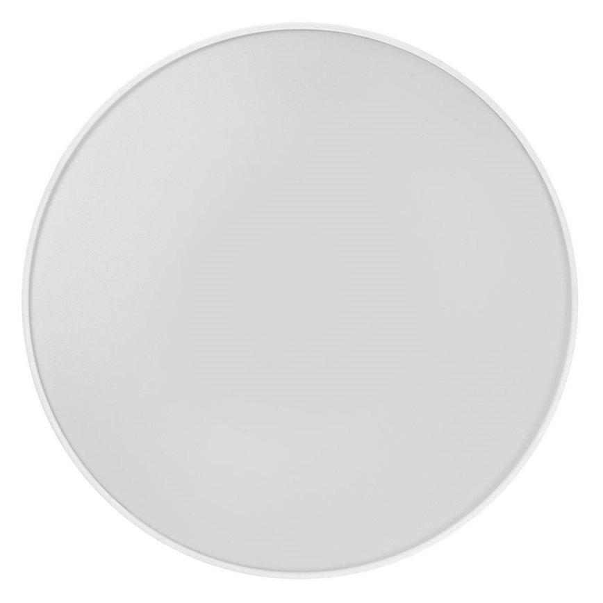 Okrúhly svetlý podklad s bielym okrajom je umiestnený na bielom pozadí.