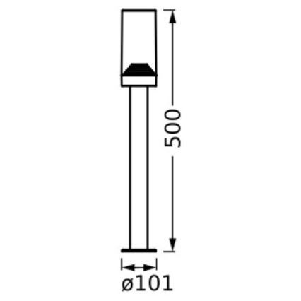 Ledvance - Vonkajšia lampa AMBER 1xE27/20W/230V IP44