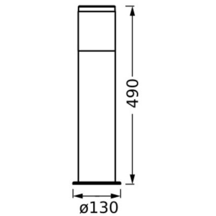 Ledvance - Vonkajšia lampa EBRO 1xE27/20W/230V IP44