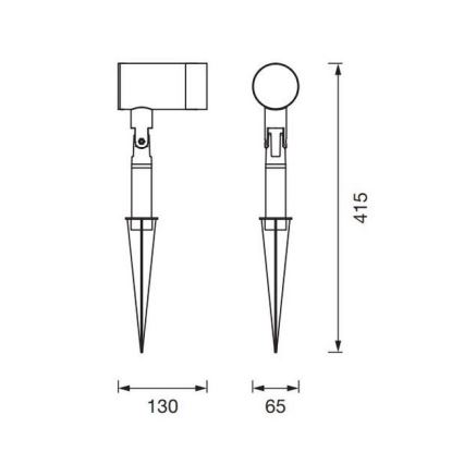 Ledvance - Vonkajšia lampa ENDURA CLASSIC 1xGU10/35W/230V IP54