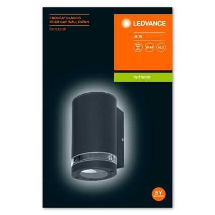 Ledvance - Vonkajšie nástenné svietidlo BEAM 1xGU10/35W/230V IP44