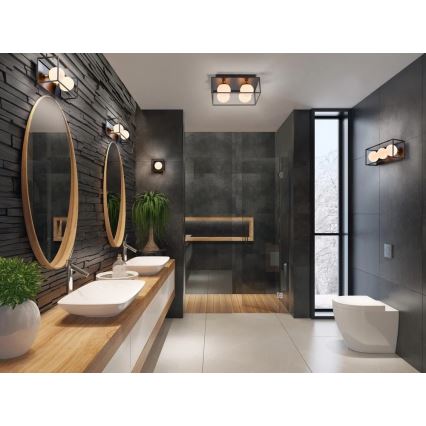 Ledvance - Vonkajšie nástenné svietidlo DECOR SQUARE 2xG9/28W/230V IP44