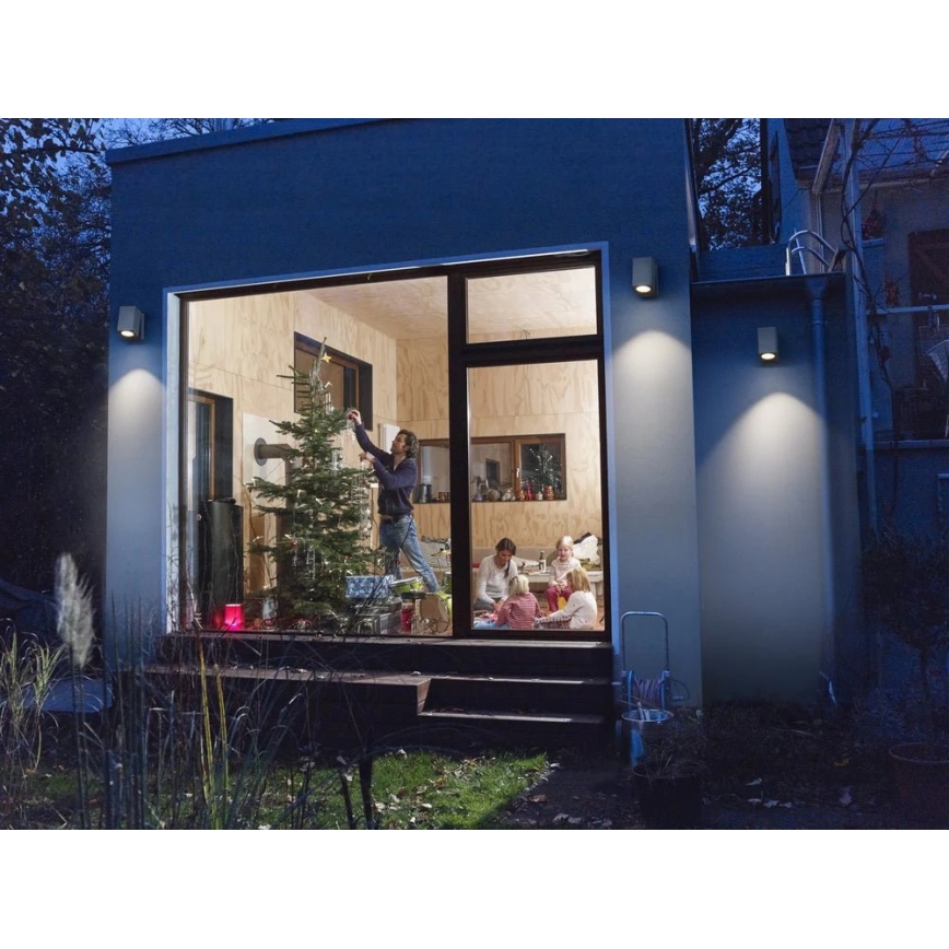 Ledvance - Vonkajšie nástenné svietidlo ENDURA CLASSIC 1xGU10/35W/230V IP44 sivé