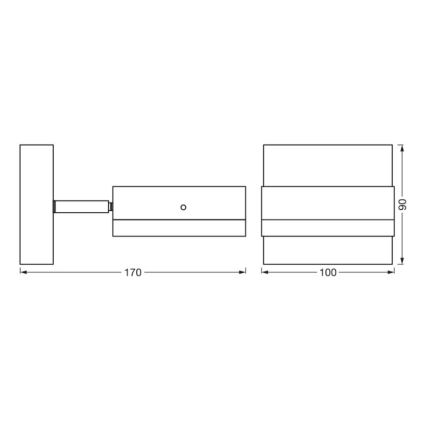 Ledvance - Vonkajšie nástenné svietidlo ENDURA CLASSIC 1xGX53/12W/230V IP44