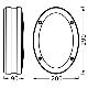 Ledvance - Vonkajšie nástenné svietidlo ORBI 2xE27/18W/230V IP65