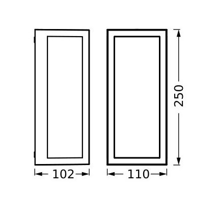 Ledvance - Vonkajšie nástenné svietidlo RADO 1xE27/18W/230V IP65