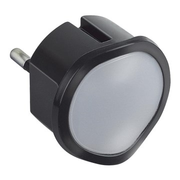 Legrand 50677 - LED Stmievateľné nočné svietidlo do zásuvky LED/0,06W/230V čierne Legrand 50677 - LED Stmievateľné nočné svietidlo do zásuvky LED/0,06W/230V čierne