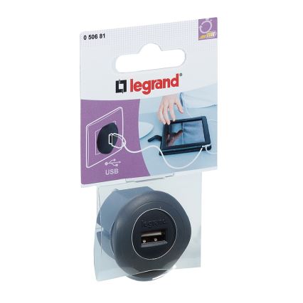 Legrand 50681 - Adaptér USB do zásuvky 230V/1,5A čierny