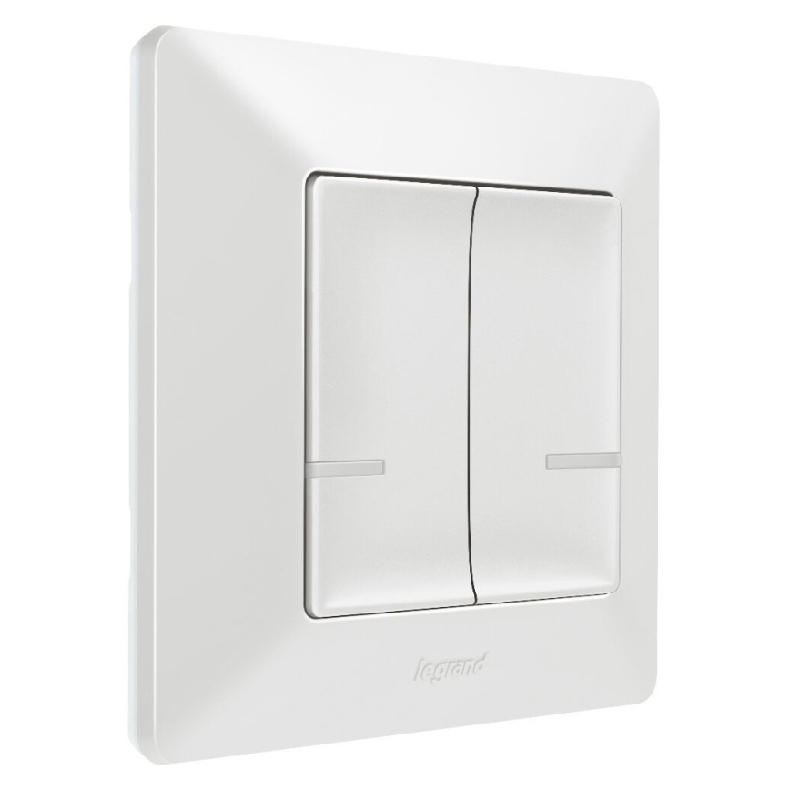 Legrand 752187- Inteligentný bezdrôtový spínač 2-tlačidlový VALENA 1xCR2032 Wi-Fi IP40