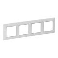Legrand 754034 - Rámček pre vypínače VALENA LIFE 4P biela/chróm