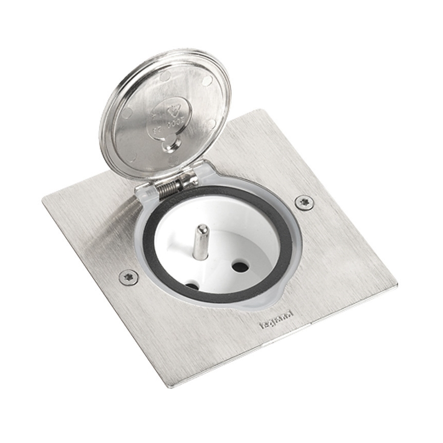 Legrand 89700 - Zásuvka podlahová PLATINUM IP44 2M nerez