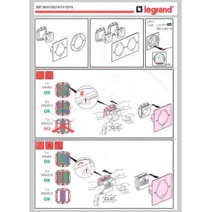 Legrand 89700 - Zásuvka podlahová PLATINUM IP44 2M nerez