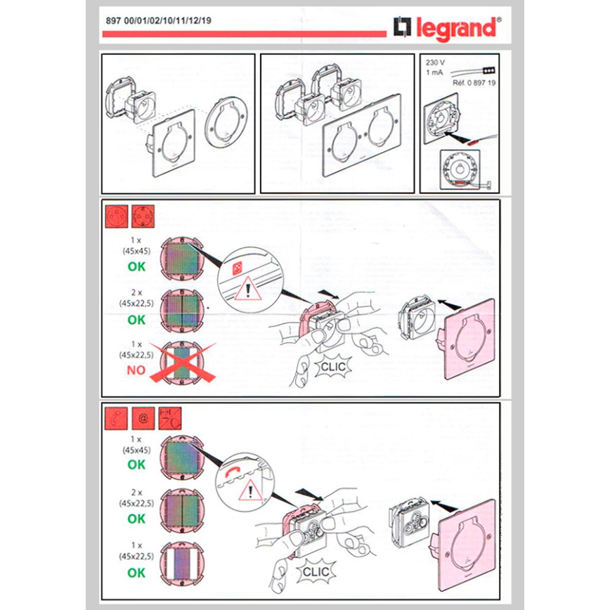Legrand 89700 - Zásuvka podlahová PLATINUM IP44 2M nerez