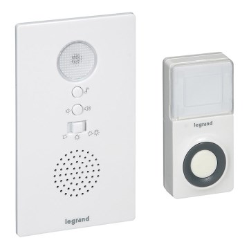 Legrand 94224 - Bezdrôtový zvonček ELIOT so signalizáciou LED