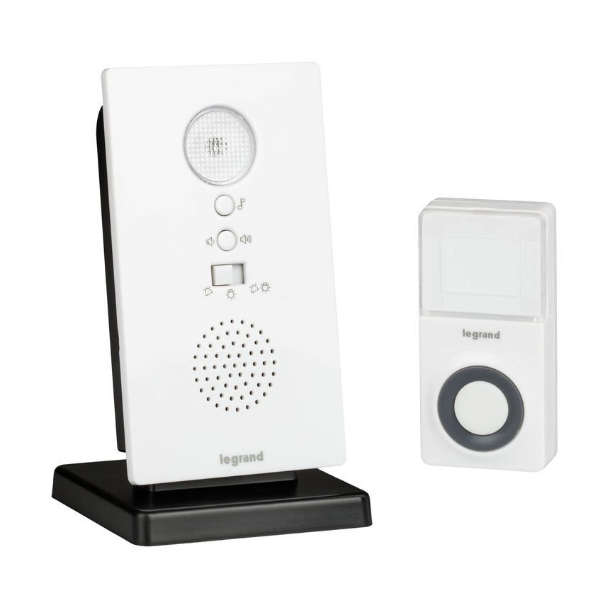 Legrand 94224 - Bezdrôtový zvonček ELIOT so signalizáciou LED